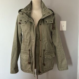 H&M women’s utility jacket in green size 6